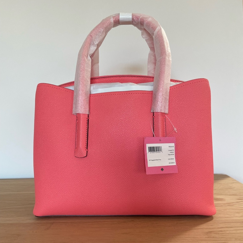 NWT Kate Spade New York Margaux Satchel Bag Large Lychee